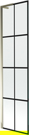 Paroi de baignoire 1 volet Mexen Next L 50 x 150 cm, motif noir, doré - 895-050-000-03-77-50