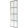 Mexen Next L paroi de baignoire 1 volet 60 x 150 cm, grille noire, doré - 895-060-000-03-77-50
