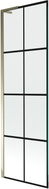 Mexen Next L paroi de baignoire 1 volet 60 x 150 cm, grille noire, doré - 895-060-000-03-77-50