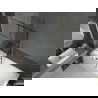 Mexen Next L pare-douche 1-volet 90 x 150 cm, motif noir, or brossé - 895-090-000-03-77-55