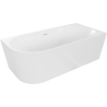 Mexen Mia baignoire autoportante d'angle droite 160 x 75 cm, blanche, trop-plein blanc - 52691607500P-20