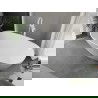 Baignoire autoportante Mexen Eris 155 x 80 cm, blanche, débordement blanc - 53441558000-20