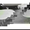 Baignoire autoportante Mexen Eris 155 x 80 cm, blanche, débordement blanc - 53441558000-20