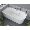 Mexen Mia baignoire autoportante d'angle gauche 170 x 80 cm, blanche, trop-plein chromé - 52691708000L-01