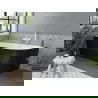 Baignoire Mexen Mia à angle gauche libre 170 x 80 cm, blanc/noir, évacuation blanche - 52691708075L-20