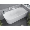 Mexen Mia baignoire d'angle autoportante droite 170 x 80 cm, blanche, bonde blanche - 52691708000P-20