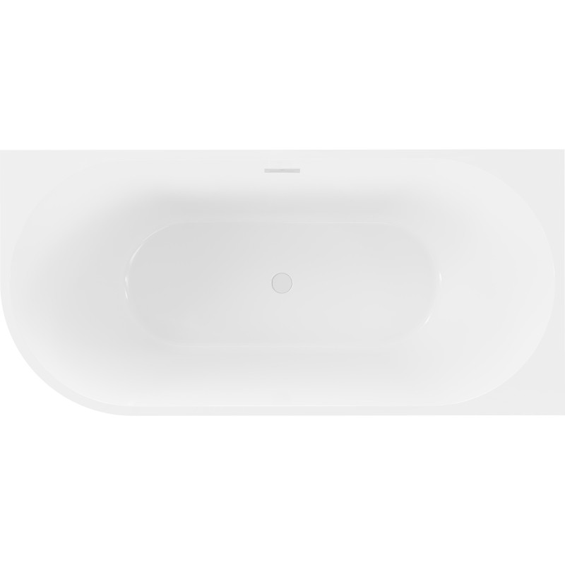 Mexen Mia baignoire îlot d'angle droite 170 x 80 cm, blanche, trop-plein blanc - 52691708000P-20