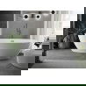 Mexen Eris baignoire au sol 170 x 80 cm, blanche, trop-plein gun metal - 53441708000-95