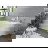 Baignoire Mexen Mia à angle gauche libre de 180 x 80 cm, blanche, débordement blanc - 52691808000L-20