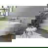 Mexen Mia baignoire îlot angulaire gauche 180 x 80 cm, blanche, évacuation dorée - 52691808000L-50