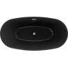 Mexen Eris baignoire autoportante 170 x 80 cm, noire, trop-plein chrome - 53441708070-01