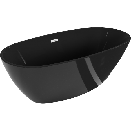 Baignoire Mexen Eris autoportante 170 x 80 cm, noire, évacuation blanche - 53441708070-20