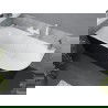 Baignoire d'angle Mexen Mia autoportante gauche 180 x 80 cm, blanc/noir, trop-plein blanc - 52691808075L-20