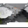Baignoire Mexen Mia à angle gauche 180 x 80 cm, blanche/noire, évacuation en laiton brossé - 52691808075L-65