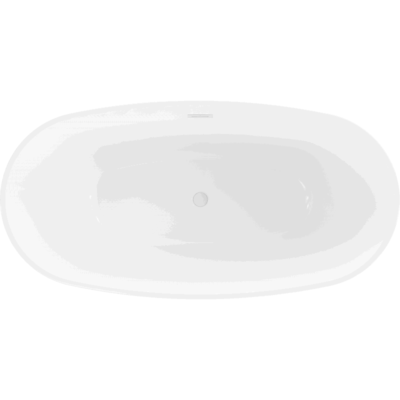 Mexen Eris baignoire indépendante 180 x 80 cm, blanche, trop-plein blanc - 53441808000-20