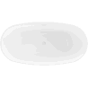 Mexen Eris baignoire indépendante 180 x 80 cm, blanche, trop-plein blanc - 53441808000-20