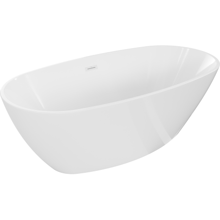 Mexen Eris baignoire indépendante 180 x 80 cm, blanche, trop-plein blanc - 53441808000-20