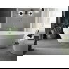 Baignoire Mexen Eris autonome 180 x 80 cm, blanche, évacuation en or brossé - 53441808000-55