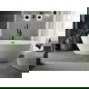 Mexen Eris baignoire autoportante 180 x 80 cm, blanche, débordement noir - 53441808000-70