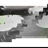 Mexen Eris baignoire autoportante 180 x 80 cm, blanche, débordement noir - 53441808000-70