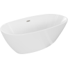 Baignoire indépendante Mexen Eris 180 x 80 cm, blanche, bonde en nickel brossé - 53441808000-97