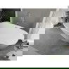Baignoire indépendante Mexen Eris 180 x 80 cm, blanche, bonde en nickel brossé - 53441808000-97