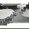 Baignoire indépendante Mexen Eris 180 x 80 cm, blanche, bonde en nickel brossé - 53441808000-97