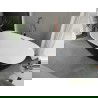 Mexen Eris baignoire autonome 180 x 80 cm, blanche/noire, évacuation dorée rose - 53441808075-60