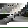 Mexen Eris baignoire autonome 180 x 80 cm, blanche/noire, évacuation dorée rose - 53441808075-60