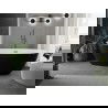 Baignoire autoportante Mexen Eris 180 x 80 cm, blanche/noire, vidange gun gray brossé - 53441808075-66