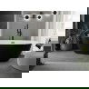 Baignoire autoportante Mexen Eris 180 x 80 cm, blanc/noir, bonde noire - 53441808075-70
