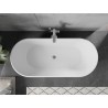 Mexen Flavia baignoire autoportante 150 x 75 cm, blanche, trop-plein chromé - 54031507500