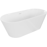 Baignoire freestanding Mexen Flavia 150 x 75 cm, blanche, trop-plein blanc - 54031507500-20