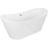 Mexen Montana baignoire autoportante 150 x 75 cm, blanche, trop-plein chromé - 52011507500-01