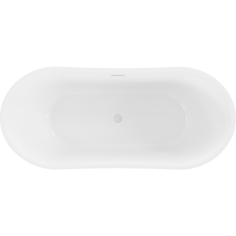 Mexen Montana baignoire autoportante 150 x 75 cm, blanche, trop-plein blanc - 52011507500-20