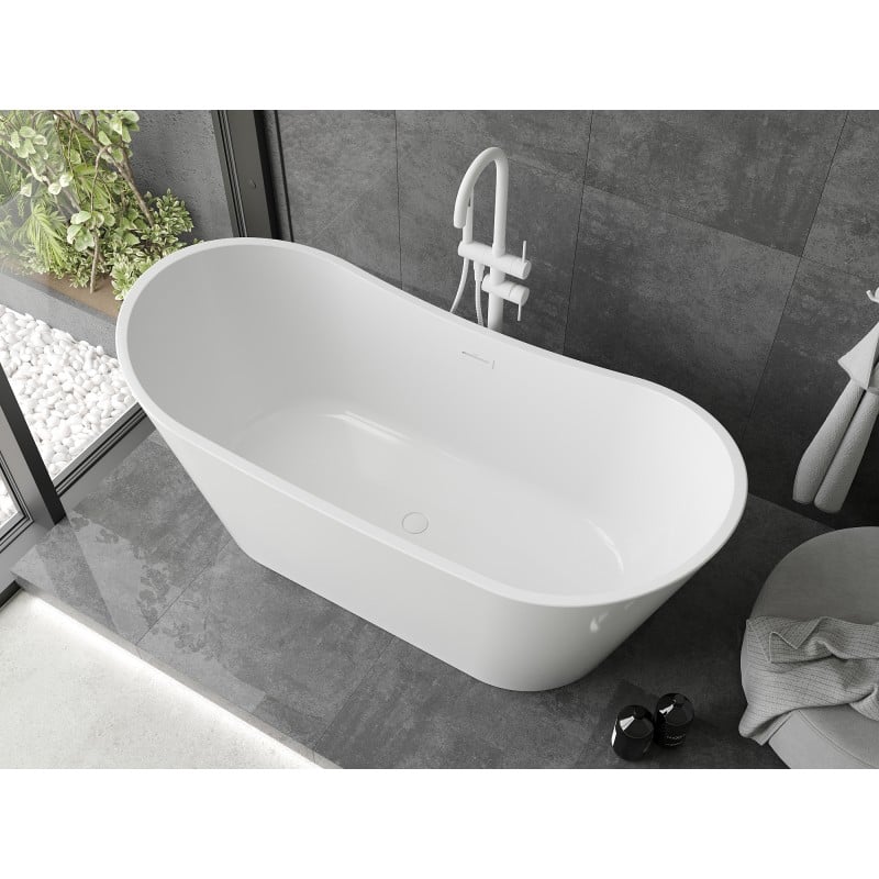Mexen Montana baignoire autoportante 150 x 75 cm, blanche, trop-plein blanc - 52011507500-20