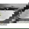 Baignoire Mexen Flavia autoportante 160 x 75 cm, blanche, bonde en chrome - 54031608000-01