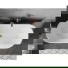 Baignoire Mexen Flavia autonome 160 x 75 cm, blanche, avec vidage en or rose - 54031608000-60