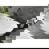 Baignoire Mexen Montana freestanding 150 x 75 cm, blanche, trop plein noir - 52011507500-70