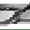 Baignoire Mexen Flavia autoportante 160 x 75 cm, blanche/noire, trop-plein blanc - 54031608075-20