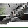 Baignoire Mexen Flavia autoportante 160 x 75 cm, blanche/noire, trop-plein en or rose - 54031608075-60