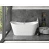 Mexen Montana baignoire autoportante 150 x 75 cm, blanche, trop-plein gun metal - 52011507500-95