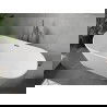 Baignoire Mexen Flavia autoportante 170 x 75 cm, blanche, évacuation gun gray brossé - 54031708000-66