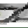 Baignoire Mexen Flavia autoportante 170 x 75 cm, blanche, vidange en nickel brossé - 54031708000-97