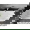 Mexen Flavia baignoire autoportante 170 x 75 cm, blanc/noir, trop-plein chrome - 54031708075-01
