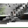 Baignoire Mexen Flavia autoportante 170 x 75 cm, blanche/noire, trop-plein en laiton brossé - 54031708075-65