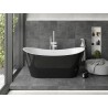 Mexen Montana baignoire autoportante 150 x 75 cm, blanche/noire, trop-plein blanc - 52011507575-20