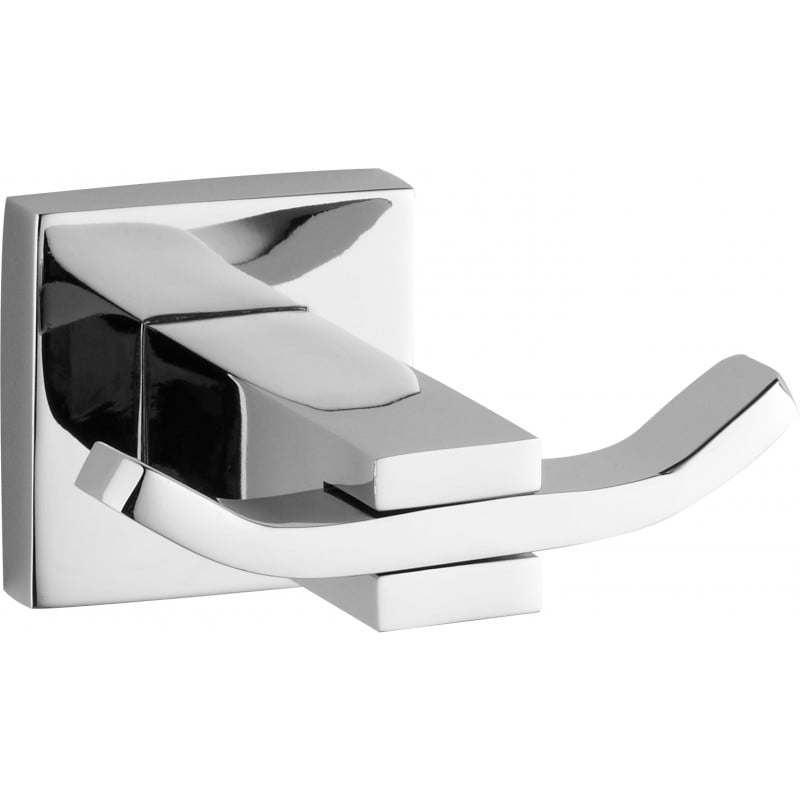 Mexen Vane crochet porte-serviettes double, Chrome - 7020935-00