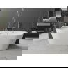 Baignoire Mexen Oval freestanding murale 140 x 75 cm, blanche, trop-plein chromé - 52671407500-01