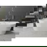 Mexen Oval baignoire autoportante murale 150 x 75 cm, blanche, trop plein en or brossé - 52671507500-55
